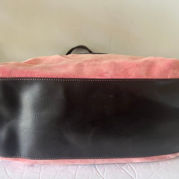 Y2K JUICY COUTURE DAYDREAMER VELOUR ROYAL EMBROIDERED SATCHEL BAG PINK - Picture 7 of 10